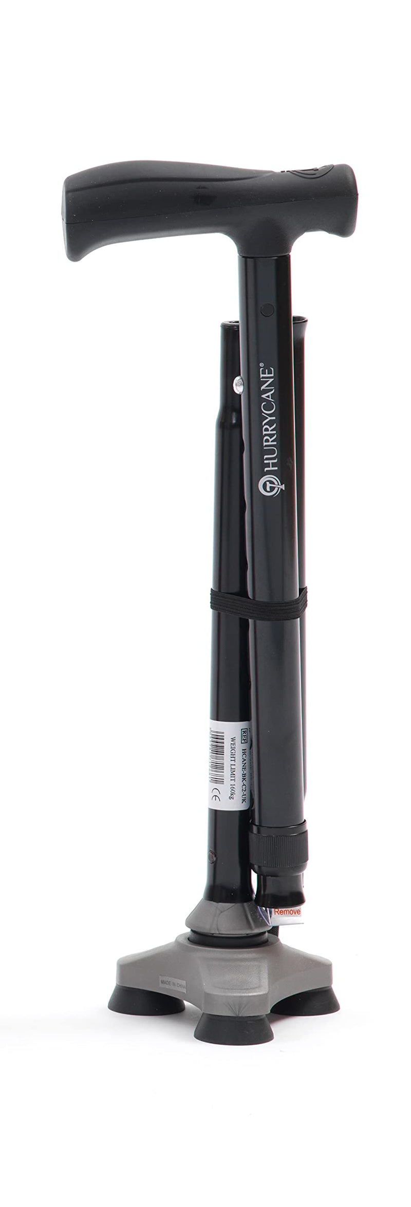 Drive DeVilbiss Healthcare Drive Devilbiss Healthcare Drive Hurrycane Folding All Terrain Cane Walking Stick Black - BeesActive Australia