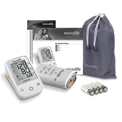 Microlife BPA2-B Microlife A2 Basic Portable Automatic Upper Arm Blood Pressure & Pulse Monitor Single - BeesActive Australia