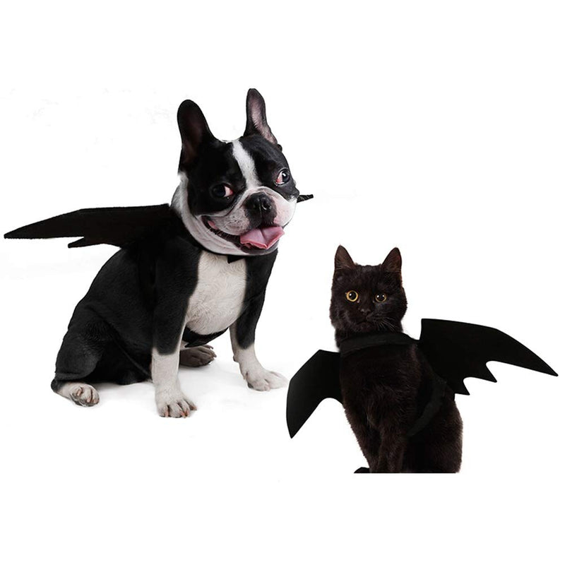 Ehdching Cat Costume Halloween Pet Bat Wings Cat Dog Bat Costume Large - BeesActive Australia