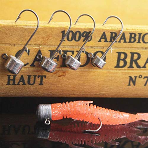 Laxygo 10pcs Ned Rig Jig Head Finesse Mushroom Jig Heads for Soft Plastic Bait Original 1/5oz-10pcs - BeesActive Australia