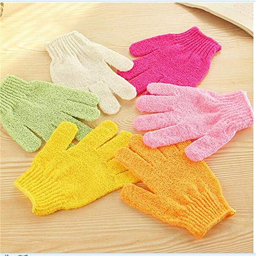 Exfoliating Double Sided Scrubber Bath Gloves Polyester Shower Gloves for Men Women Kids 5 Pair - BeesActive Australia