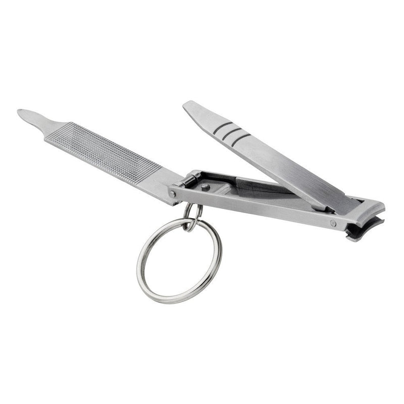 Stainless Steel Personal Care Multi-Tool with Nail Clippers, File, Cleaner For Keychain, Pack of 1 1 Pack - BeesActive Australia