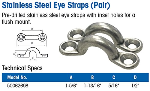 [AUSTRALIA] - SeaSense Stainless Steel Eye Strap 