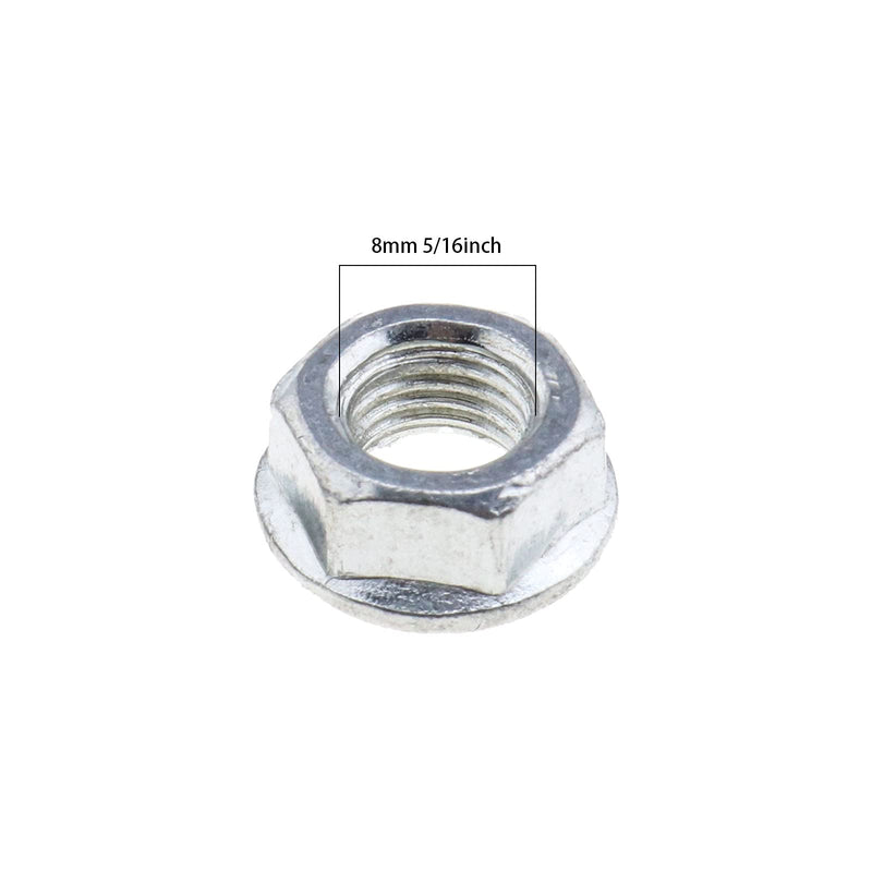 Create idea 8Pcs 5/16''(8mm) 3/8''(9.5mm) Bicycle Wheel Axle Track Nuts for Children's Bike Front Wheels Road Bike Mountain Bike Front Rear Std MTB Hybrid Bikes Kids Bikes 3/8inch (9.5mm) - BeesActive Australia