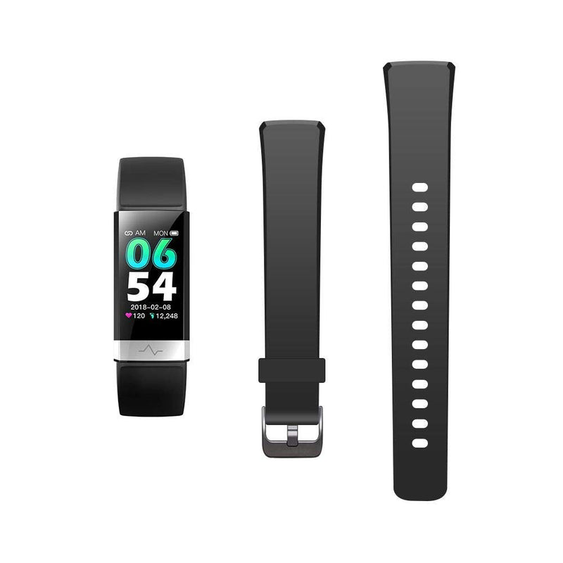 MorePro V19 Fitness Tracker Band, Adjustable Replacement Accessories Classic Sport Strap (Black) Black - BeesActive Australia