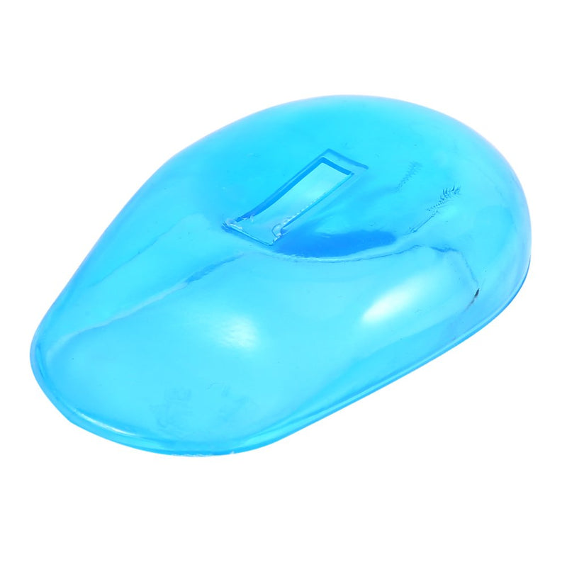 Ear Cover, 2PCS Blue Salon Hair Dye Clear Blue Silicone Ear Shield Barber Shop Anti-Staining Earmuffs Protect - BeesActive Australia