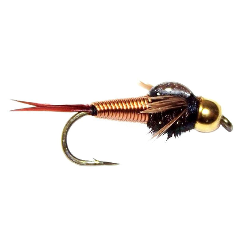 The Fly Fishing Place Bead Head Copper John Nymph Fly Fishing Flies - Set of 6 Flies Hook Size 16 - BeesActive Australia