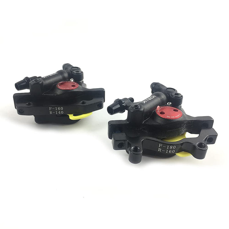 catazer MTB Road HB-100 MTB Road Line Pulling Hydraulic Disc Brake Calipers Front & Rear Mountain Bike Disc Brake E-Bike Disc Brake 1 Pair Black - BeesActive Australia