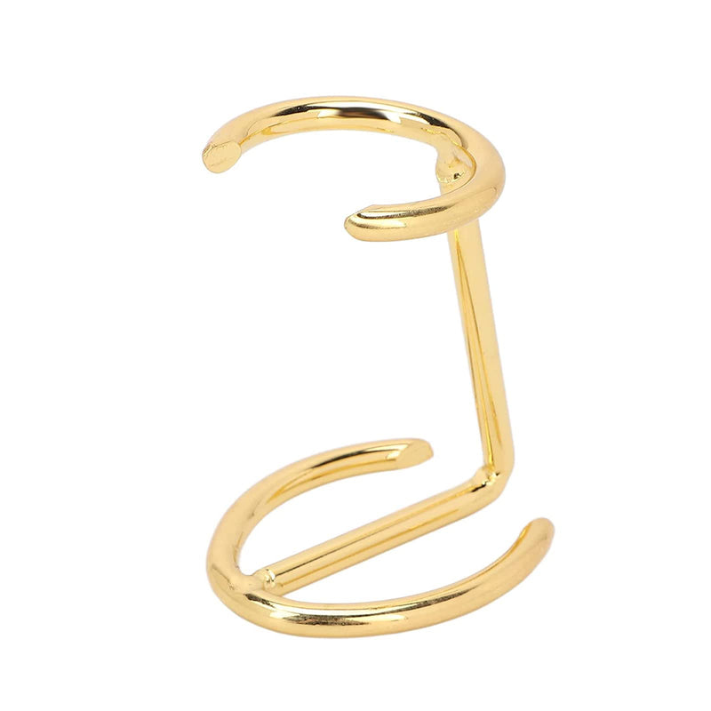 ZBJBinCH Shaving Razor and Brush Stand Golden Alloy Safety Razor Stand Deluxe Razor and Brush Holder for Place Manual Razor - BeesActive Australia