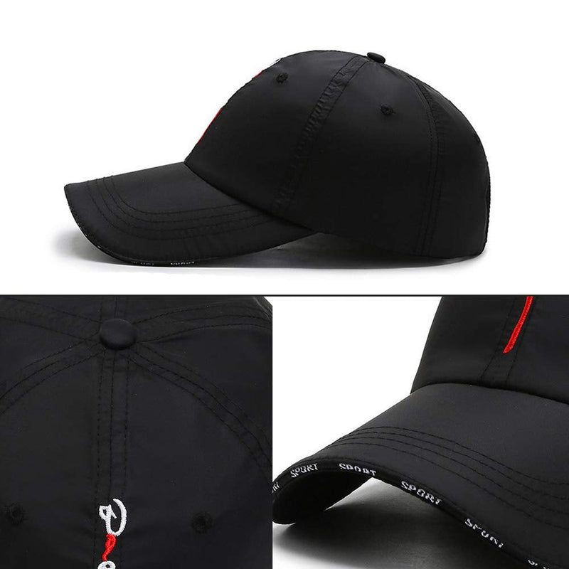 Croogo Quick Dry Sports Hat UPF 50+ Baseball Cap Embroidered Lightweight Outdoor UV Protection Sun Hats for Men Women Cp13-blue - BeesActive Australia