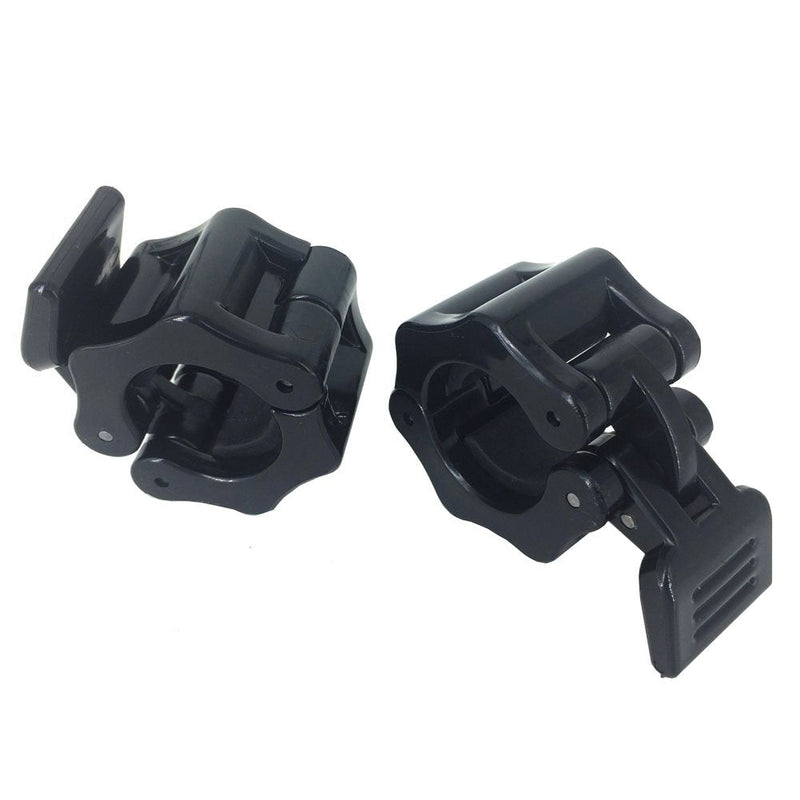 Greententljs 1 Inch Barbell Clamps - Quick Release Pair of Locking 1'' Diameter Standard Bar Weight Plates Collar Clips for Workout Weightlifting Fitness Training Bodybuilding Black1 - BeesActive Australia