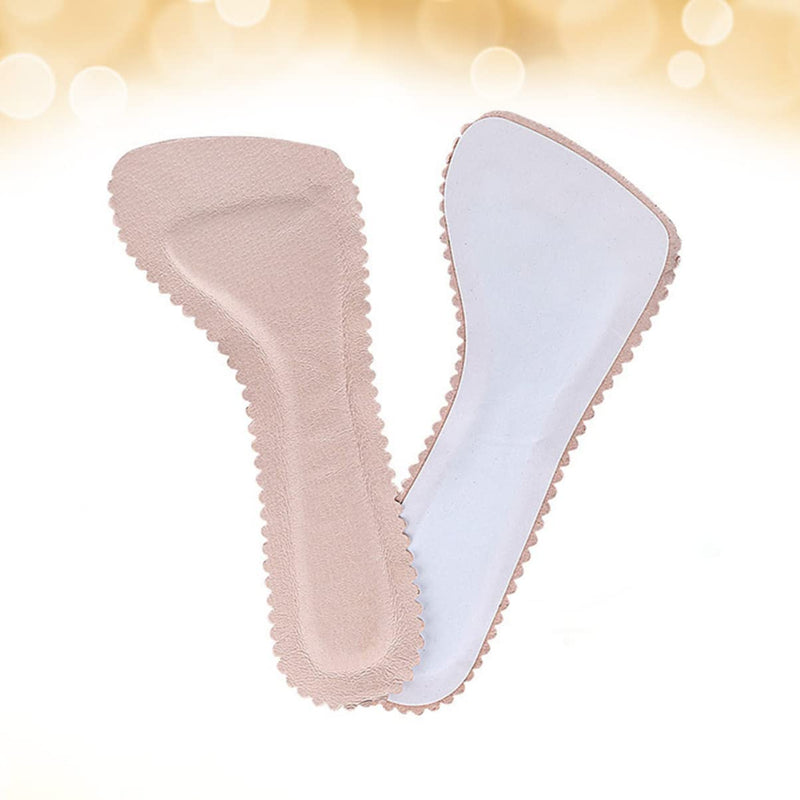 3pairs Shoe Flat Women Support Inserts Loose Pads, Forefoot Wearing Breathable Pumps Leather Cushion Heel, Fasciitis Absorbing Self Relief Latex Reusable Non Summer Anti- Slip Pads Pinkx3pcs 20X8.5cmx3pcs - BeesActive Australia