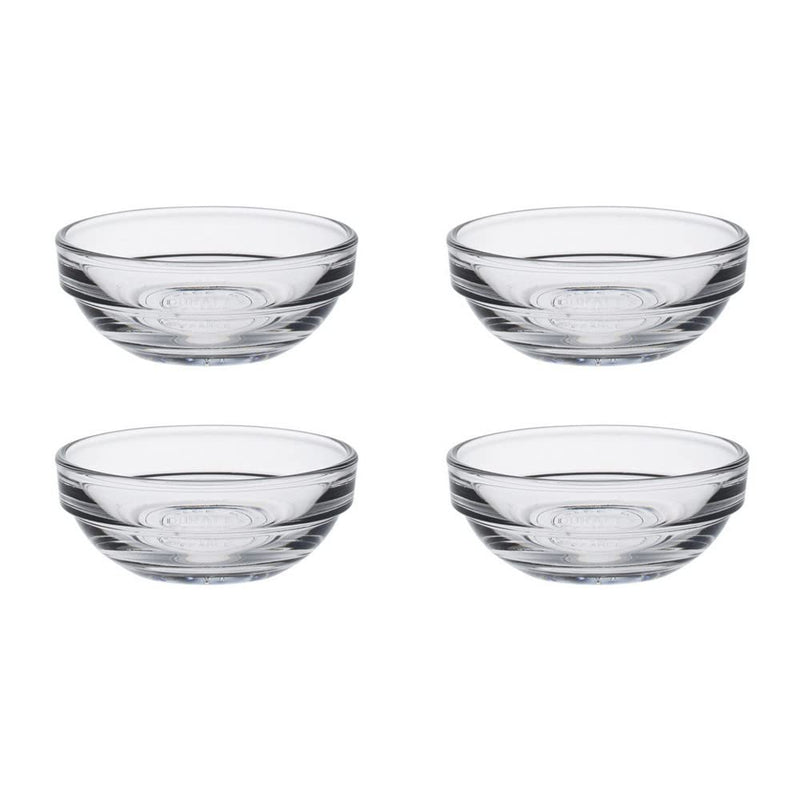 Duralex Made In France Lys Stackable Glass Bowl (Set of 4), 1 oz., 2.3 Inches, Clear 1.25 oz - BeesActive Australia