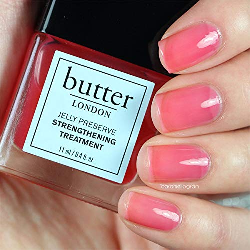 butter LONDON Strawberry Rhubarb Jelly Preserve Strengthening Treatment, 0.4 fl. oz. - BeesActive Australia