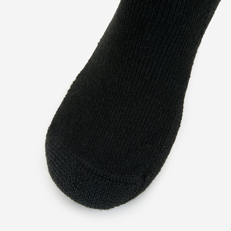thorlos Wx Max Cushion Walking Crew Socks Medium Black - BeesActive Australia