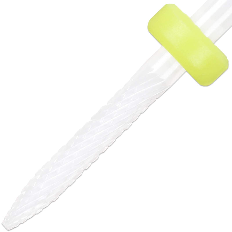 Pana (Grit: XF EXTRA FINE) Professional USA Ceramic White Under Nail Cleaner Bit Nail Drill 3/32" Shank Size - BeesActive Australia