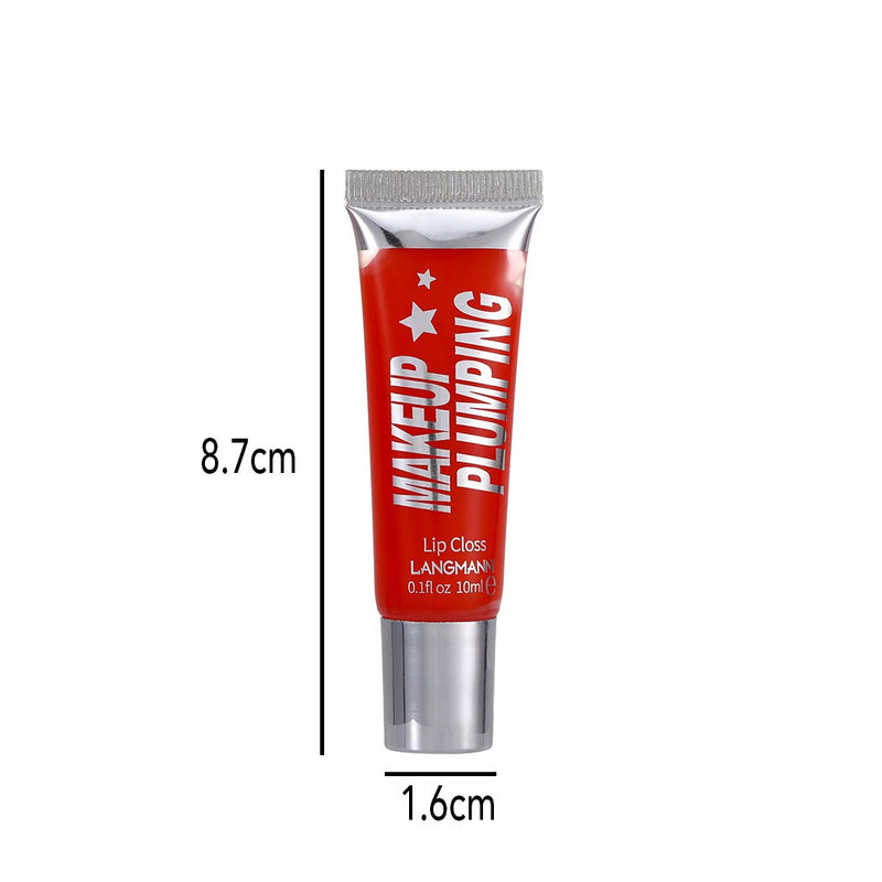 Eyret Glitter Jelly Liquid Lipsticks High-gloss Moisturizer Lip Balm Highlight Clear Lip Plumper Beauty Makeup for Women and Girls (04#) 04# - BeesActive Australia