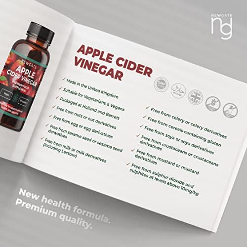Newgate Labs Apple Cider Vinegar 90 Vegan Tablets 500mg - Premium Nutritional Supplement - Weight Loss Support - Made in The UK - Halal, GMP Certified - BeesActive Australia