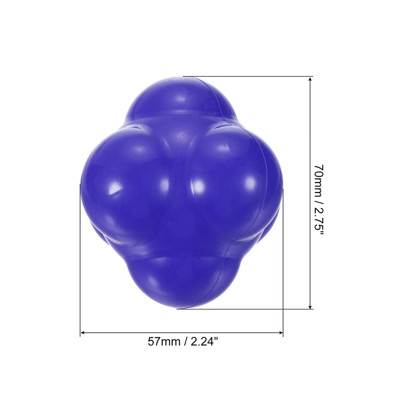 PATIKIL Reaction Balls Agility Training Silicone Bounce Balls for Baseball Hand-Eye Coordination Reaction Speed Training Blue - BeesActive Australia