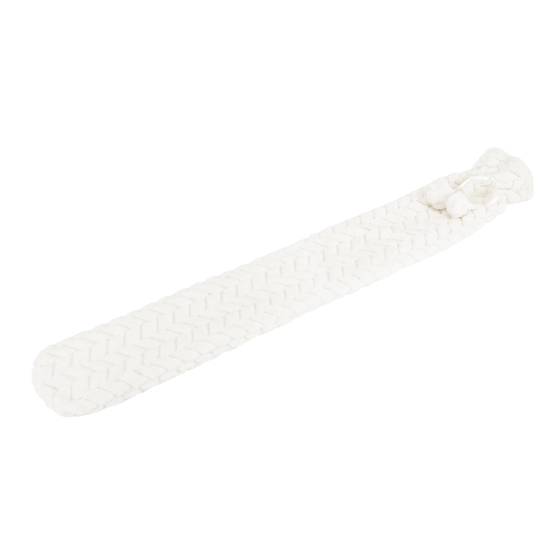Glengor Luxury Extra Long Hot Water Bottle | Ultra-Soft Cover | 75cm | 2L | Natural Rubber | Cream - BeesActive Australia