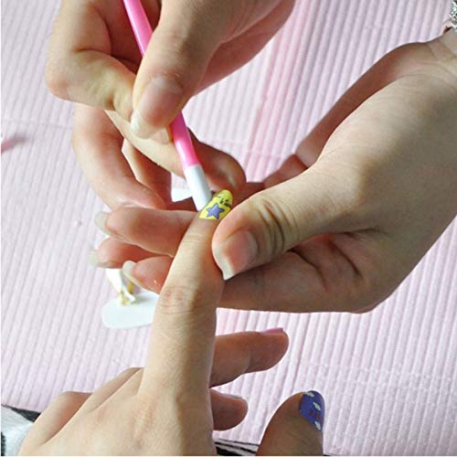 60 pieces Rubber Tipped Nail Cuticle Pusher, Plastic Handle Nail Cleaner, Colored Nail Art Tool - BeesActive Australia