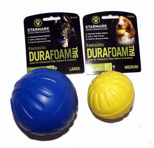 [AUSTRALIA] - Starmark Fantastic DuraFoam Ball Tough Dog Toy, Color Varies Large 