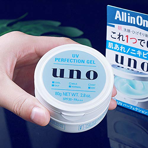 UNO UV Perfection Gel For Men With Sunscreen SPF 30 PA +++ + Moisturizing Daily Protection For Man, 80g - BeesActive Australia