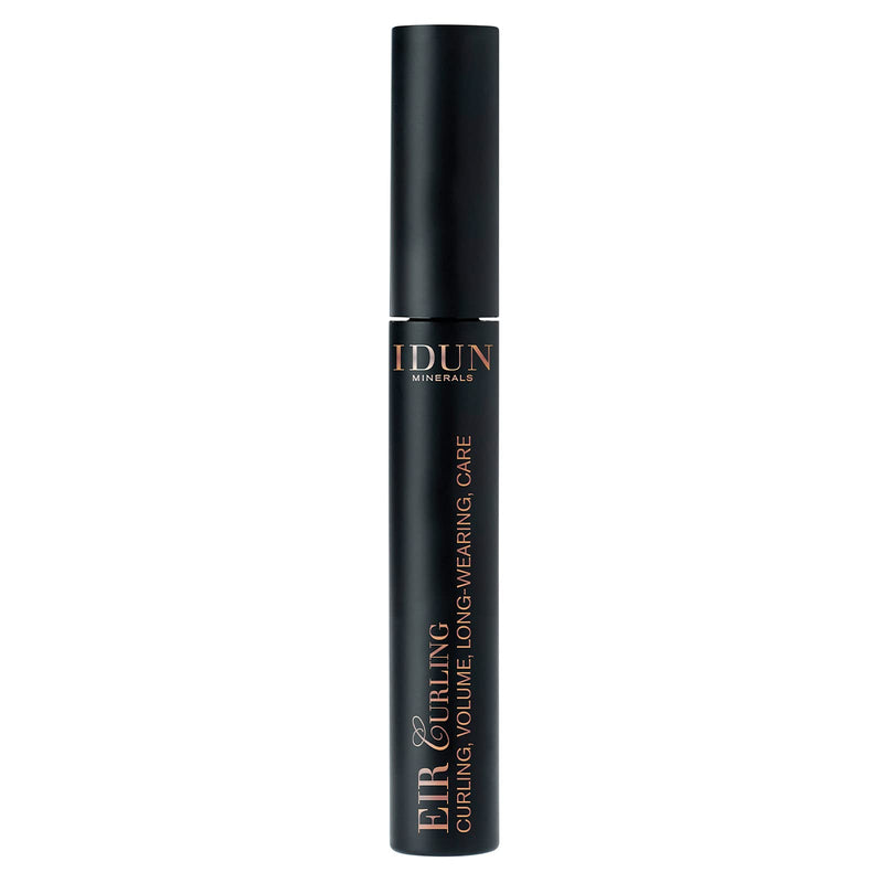 IDUN Minerals - EIR Curling Mascara - Add Volume to Lashes, Without Smudging and Clumping, Safe for Sensitive Eyes - Cruelty Free, 100% Vegan Makeup - 007 Black, 0.40 fl oz Tube - BeesActive Australia