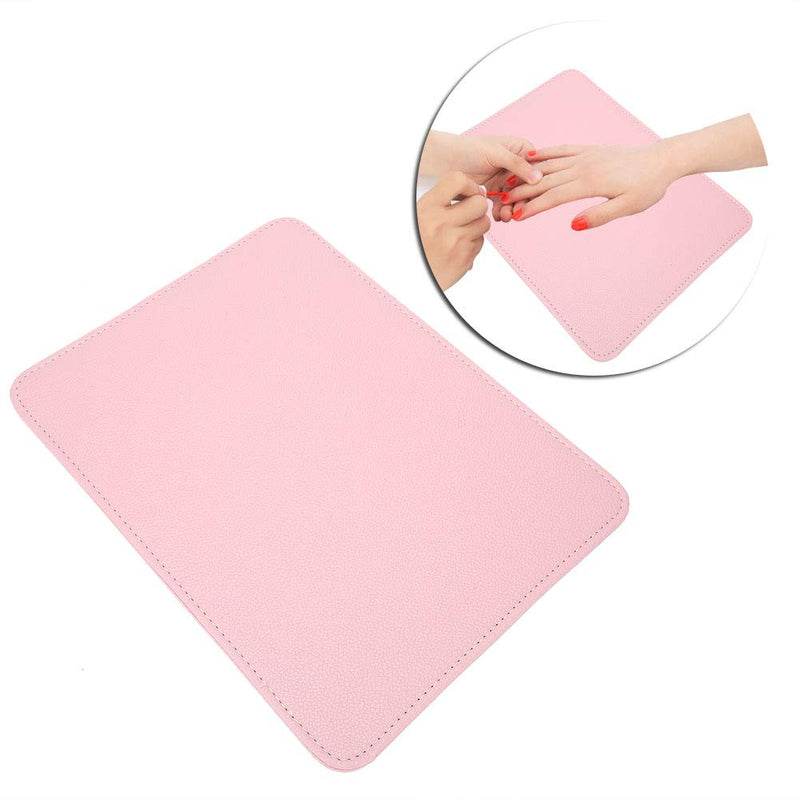 Nail Art Table Mat, Fine Workmanship Washable Desk Mat, Materials Precise Texture Repeated Use Durable for Home Salon Shop(Pink) Pink - BeesActive Australia