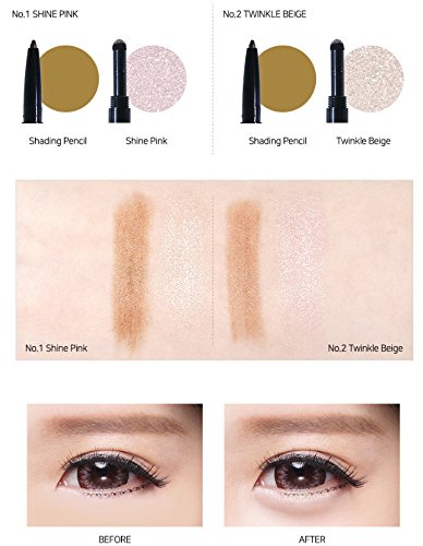 Under Eye Stick with Shadow Liner Pencil and Shimmer Eyeshadow for Brighter & Bigger Eyes in Twinkle Beige No.2 - BeesActive Australia