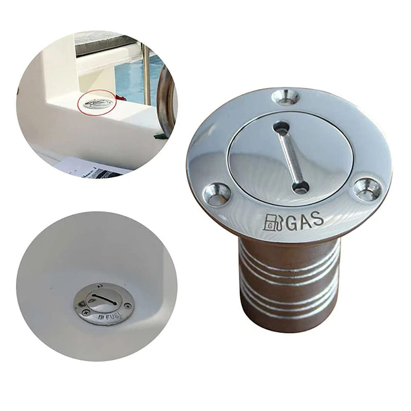 HUTUNOUY 2pcs Boat Gas Cap Key, 316 Stainless Steel Marine Bayliner Boat Cap Gas Replacement Key for Fuel Water Tank - BeesActive Australia