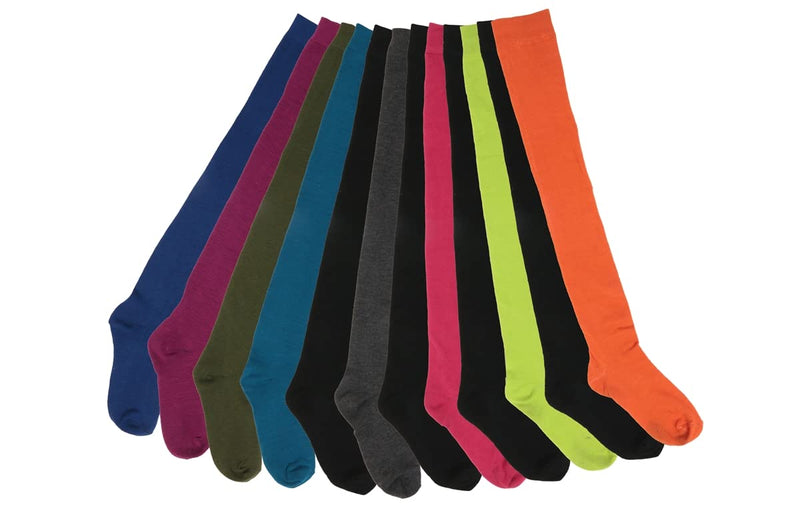 Isadora Paccini Women's Over The Knee Socks 6 Pairs Colorful (B) - BeesActive Australia