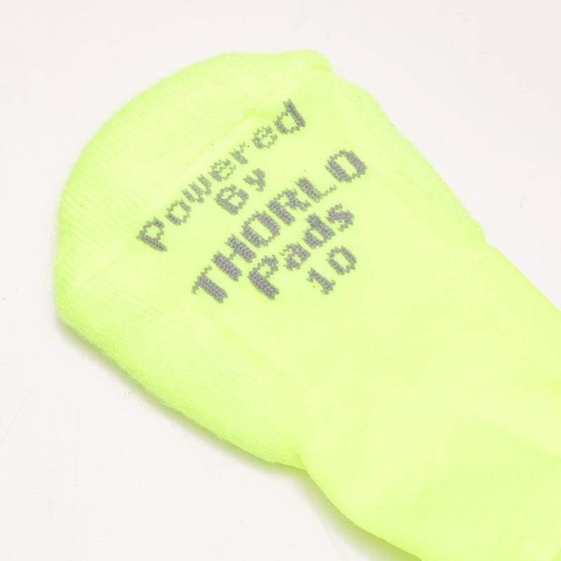 Thorlos Experia Xccu Thin Cushion Running Low Cut Socks Medium Electric Yellow - BeesActive Australia