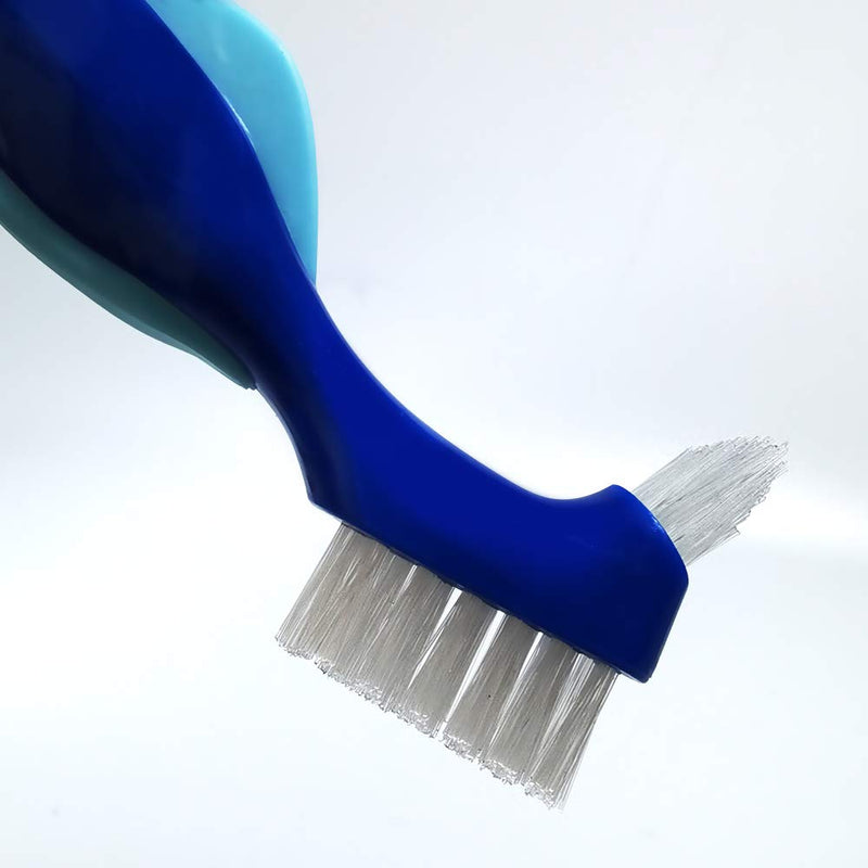 Denture Cleaning Brush，5 Pcs False Teeth Brushes Denture Cleaner Toothbrush Hard Denture Brush Double-Sided Toothbrush，for False Teeth Cleaning - BeesActive Australia