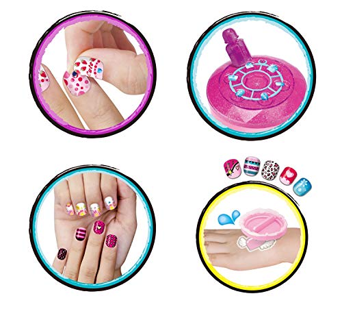 JOYSAE Nail Art & Color Tatto Set, Emoji Pedicure and Manicure Kit - Girls 5 to 10 Years Old - BeesActive Australia