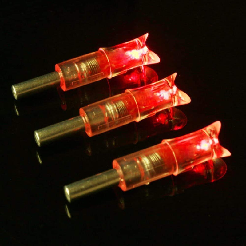 6PCS Lighted Nocks for Crossbow with .300''/7.62mm Inside Diameter,Half Moon Style Lighted Archery nocks Red Pack of 6 - BeesActive Australia