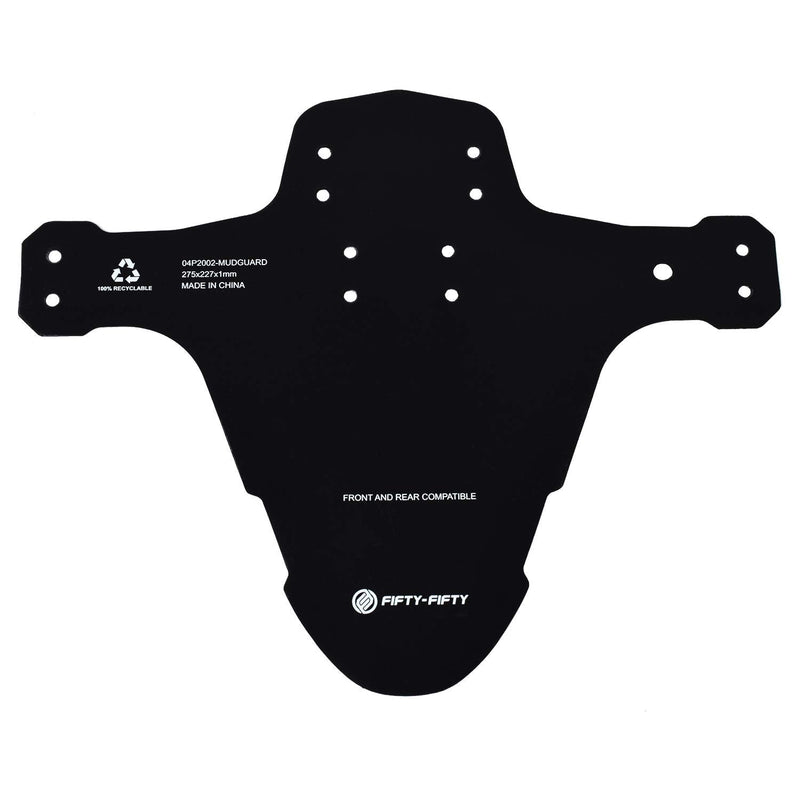 FIFTY/FIFTY Mountain Bike Fender, MTB Mudguard, Front and Rear Compatible Bicycle Mudguard, Fits 26", 27.5", 29", Plus Size and Fat Bike Wheel Sizes Blue 1 Pack - BeesActive Australia