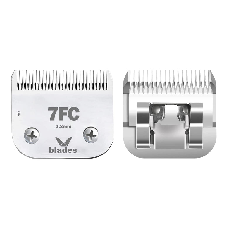 7FC Clipper Blade Dog Grooming Compatible with Andis Clippers Carbon Infused Steel Detachable Ceramic Sharp Edge Also Compatible with Wahl / Oster Dog Clippers - BeesActive Australia