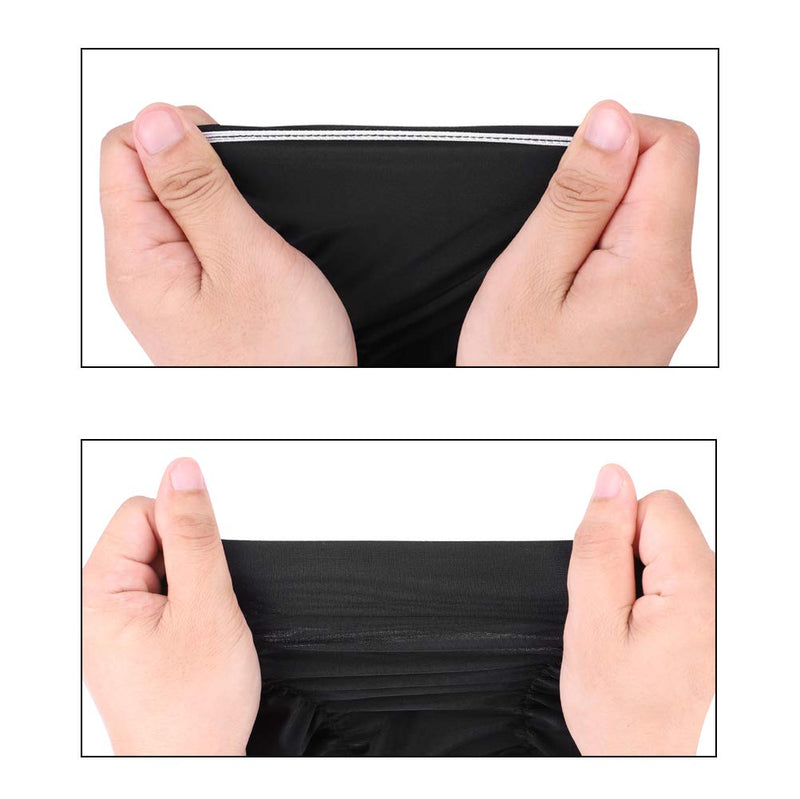 Women Swimming Cap Bathing Anti-Slip Elastic Pool Gym Underwater Sport Turban Comfortable Elegant Non Waterproof Swim Hat Wrap Black - BeesActive Australia