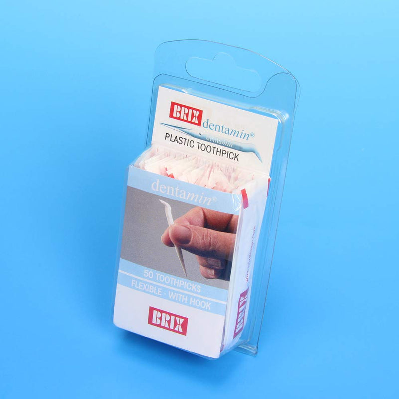 BRIX Dentamin Toothpicks (Pack of 50) White - BeesActive Australia