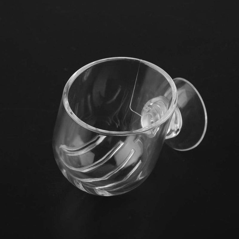 Aquarium Worms Feeder Live Red Worm Feeding Cone Cup Transparent Acrylic Fish Tank Brine Shrimp Feeder Crystal Glass Plant Feeding Container Holder with Suction Cups - BeesActive Australia