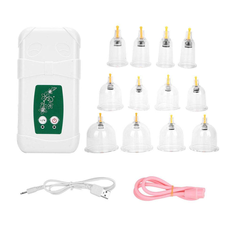 Vacuum Cupping Cup, Usb Charging Intelligent Operation Anti Cellulite Body Massage Helper, Electric Suction Cupping Set for Salon or Home Use - BeesActive Australia