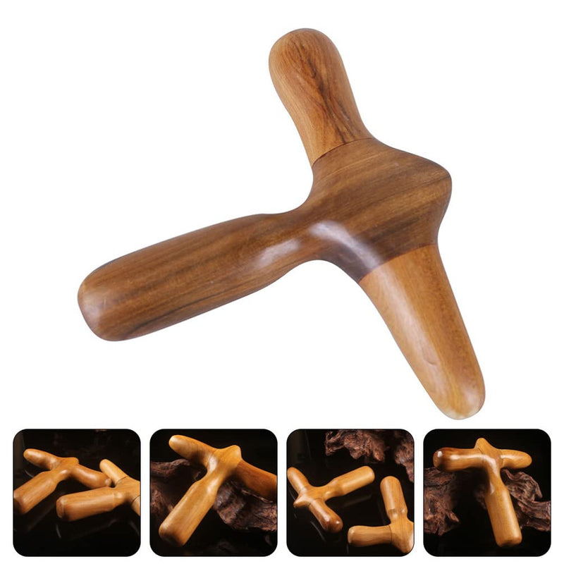 Lurrose Thai Massage Tools Wooden Stick Massager Acupuncture Point Tool Chinese Health Baoding Fitness Balls Health Exercise Stress Balls for Men Women - BeesActive Australia