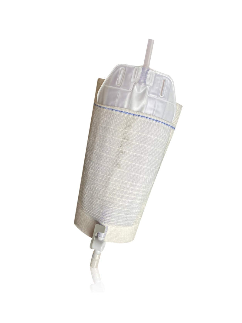 E&E Urine Leg Bag Holder - Bladder Fluid Retention Bag Sleeve, Non-Latex, Washable, 2 Pack, Large LARGE (40-70cm) - BeesActive Australia