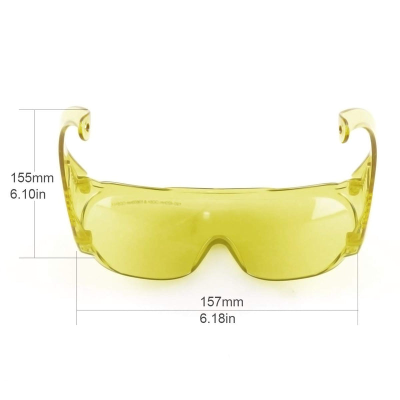 FreeMascot OD 6+ 190nm-450nm / 10600nm Wavelength UV Light / Blue / CO2 Laser Safety Glasses for 275nm, 380nm, 405nm, 445nm,10.6um CO2 , 10600nm Laser Safety Goggles and UV Light - BeesActive Australia