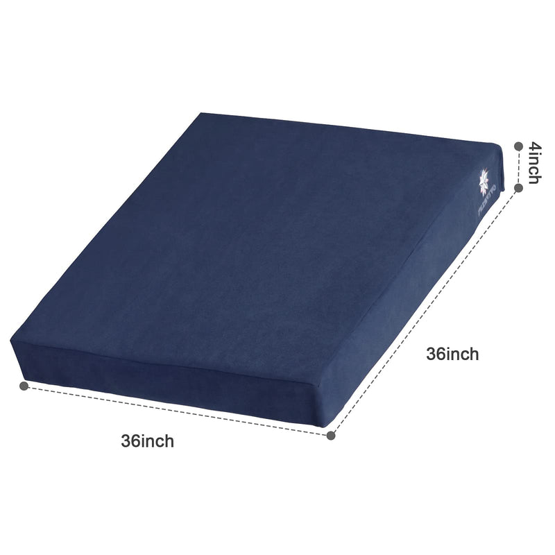 Plusvivo Mahjong Poker Game Table Cover Felt - 36 x 36 in Noise Reduction and Anti-Slip Square Fitted Game Table Topper for Card, Bunco, Mahjong, Poker, Domino Table - Blue - BeesActive Australia