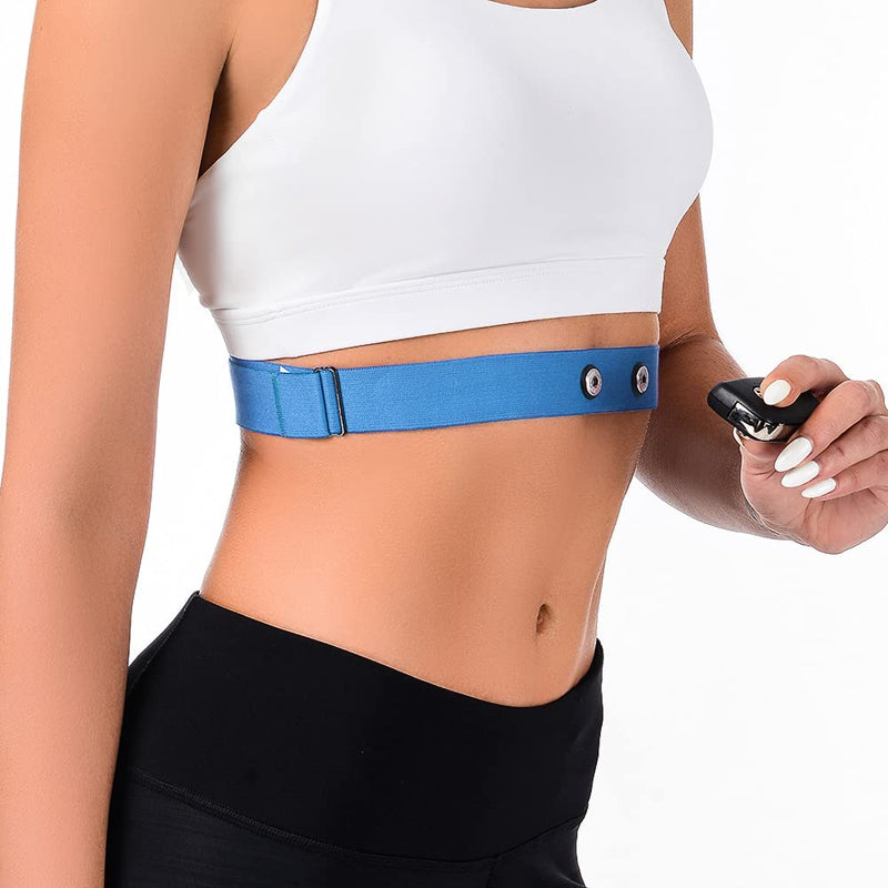 Heart Rate Monitor Replacement Chest Strap Blue Medium - BeesActive Australia