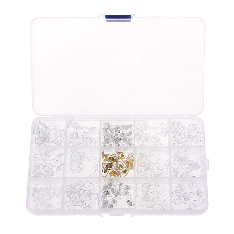 Gasea 150pcs 15 Style Nose Pads Set, Ultra-Soft PVC Anti Slip Nosepads Assortment Kit for Eyeglass Sunglasses - BeesActive Australia