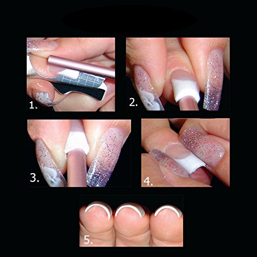 3PCS Nail Art C Curve Rod Stick Set Crystal Acrylic Rhinestone Design for Acrylic Gel Nail Shapping Tools - BeesActive Australia