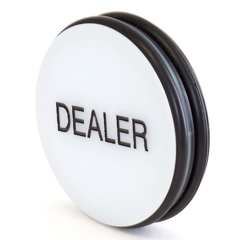 GSE Games & Sports Expert 3-Inch Double-Sided Casino Grade Acrylic Poker Dealer Puck Button - BeesActive Australia